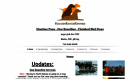 What Haugenranchkennels.com website looked like in 2020 (4 years ago)