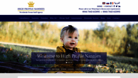 What Highprofilenannies.com website looked like in 2020 (4 years ago)