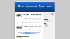 What Homeimprovementtopics.com website looked like in 2020 (4 years ago)
