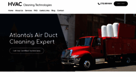What Hvaccleaning.com website looked like in 2020 (4 years ago)