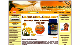 What Honig-genuss.de website looked like in 2020 (4 years ago)