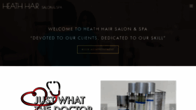 What Heathsalonandspa.com website looked like in 2020 (4 years ago)