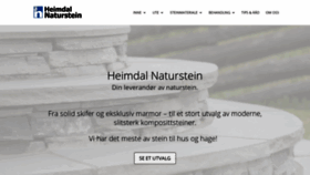 What Heimdalnaturstein.no website looked like in 2020 (4 years ago)