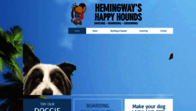 What Hemingwayshappyhounds.com website looked like in 2020 (4 years ago)
