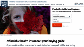 What Healthinsurance.org website looked like in 2020 (4 years ago)