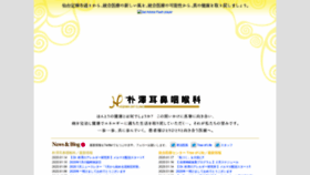 What Hozawa.jp website looked like in 2020 (4 years ago)