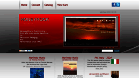 What Honeyrock.net website looked like in 2020 (4 years ago)