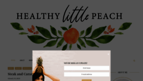 What Healthylittlepeach.com website looked like in 2020 (4 years ago)