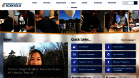 What Huntsvillecityschools.org website looked like in 2020 (4 years ago)