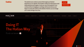 What Halian.com website looked like in 2020 (4 years ago)