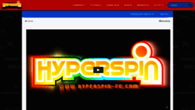 What Hyperspin-fe.com website looked like in 2020 (4 years ago)
