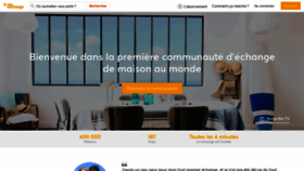 What Homeexchange.fr website looked like in 2020 (5 years ago)