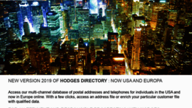 What Hodges-directory.us website looked like in 2020 (4 years ago)