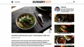 What Hungryhuy.com website looked like in 2020 (4 years ago)