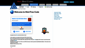 What Htmlfreecode.com website looked like in 2020 (4 years ago)