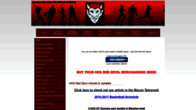 What Hhsreddevils.com website looked like in 2020 (4 years ago)