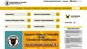 What Hacienda.pr.gov website looked like in 2020 (4 years ago)
