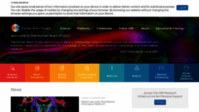 What Humanbrainproject.eu website looked like in 2020 (4 years ago)