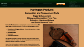 What Harringtonproducts.com website looked like in 2020 (4 years ago)