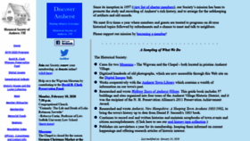 What Hsanh.org website looked like in 2020 (6 years ago)