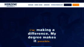 What Herzing.edu website looked like in 2020 (4 years ago)