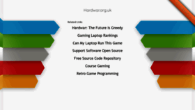 What Hardwar.org.uk website looked like in 2020 (4 years ago)