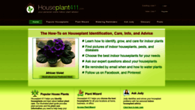 What Houseplant411.com website looked like in 2020 (4 years ago)