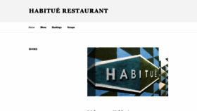 What Habituerestaurant.com.au website looked like in 2020 (4 years ago)