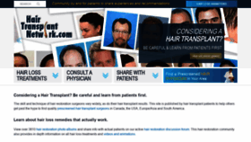 What Hairtransplantnetwork.com website looked like in 2020 (4 years ago)