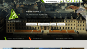 What Haute-vienne.fr website looked like in 2020 (4 years ago)