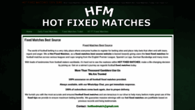 What Hotfixedmatches.com website looked like in 2020 (4 years ago)
