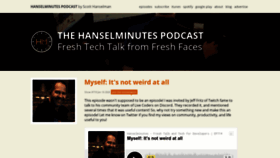 What Hanselminutes.com website looked like in 2020 (4 years ago)