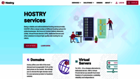 What Hostry.com website looked like in 2020 (4 years ago)