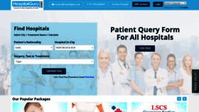 What Hospitalguru.com website looked like in 2020 (4 years ago)