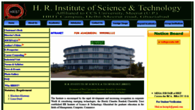 What Hrist.ac.in website looked like in 2020 (4 years ago)