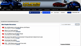 What Hyundaiperformance.com website looked like in 2020 (4 years ago)