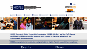 What Hopes.org website looked like in 2020 (4 years ago)