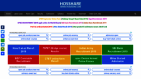 What Hosshare.com website looked like in 2020 (4 years ago)