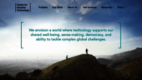 What Humanetech.com website looked like in 2020 (5 years ago)