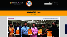 What Hindustanuniv.ac.in website looked like in 2020 (6 years ago)