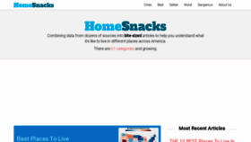 What Homesnacks.net website looked like in 2020 (4 years ago)