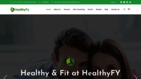 What Healthyfy.com website looked like in 2020 (6 years ago)