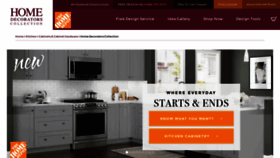 What Homedecoratorscabinetry.homedepot.com website looked like in 2020 (4 years ago)