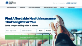 What Healthinsurance.com website looked like in 2020 (4 years ago)