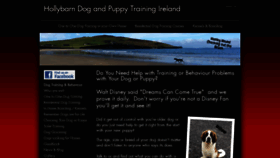 What Hollybarndogtraining.com website looked like in 2020 (5 years ago)