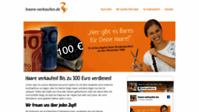 What Haare-verkaufen.de website looked like in 2020 (4 years ago)