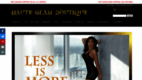 What Hauteglamboutique.com website looked like in 2020 (4 years ago)