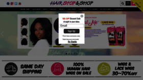 What Hairstopandshop.com website looked like in 2020 (4 years ago)