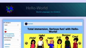 What Hello-world.com website looked like in 2020 (4 years ago)