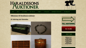 What Haraldssonsauktioner.se website looked like in 2020 (4 years ago)